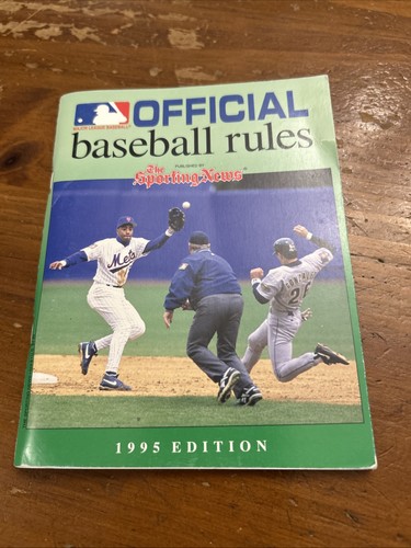 1995 official baseball rules - baseball,