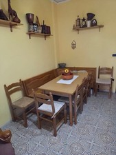 Tavolo con panca contenitore