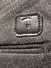 PANTALONE UOMO TRUSSARDI A QUADRI GLEN GRIGIO SCURO ETICHETTA TESSUTO TG 54 W40 L33 ITALIA