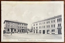 CARTOLINA D' EPOCA-VALDOBBIADENE (TV) "PIAZZA MAGGIORE" VIAGGIATA