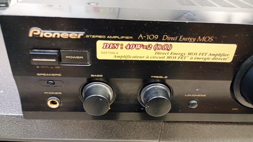 Pioneer 109 stereo - pioneer, a-109