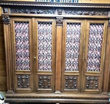 2 librerie in legno di noce stile fiorentino metà 900 IN OMAGGIO tavolo + sedia 