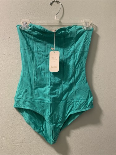 Body bustier vert foncé - body,