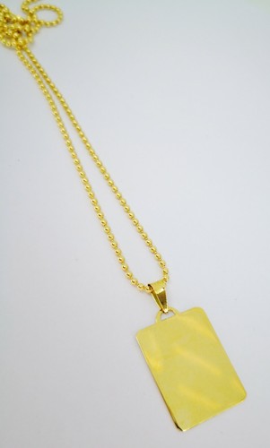 Collana piastra militare oro - militare,