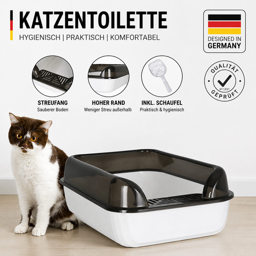 Toilette per gatti xextra alta - toilette,