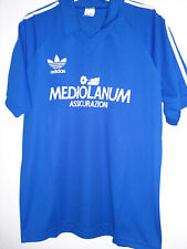 MAGLIA CALCIO MILAN TRAINING 1990 1991 1992 ADIDAS MEDIOLANUM ORIGINALE MATCH L