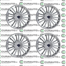 KIT SET 4 COPRICERCHI COPPA RUOTA LANCIA YPSILON Y 843 ARG D15 NUOVO LOGO 25.218