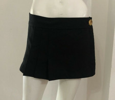 DONDUP Gonna minigonna nera pieghe Tg 27