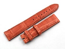 Crocodile Salmon Leather Strap