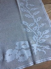 Tendina Da Rifinire In Alto Oppure Usare Come Runner  Pizzo Ad Uncinetto A Mano