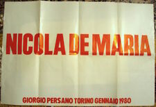 NICOLA DE MARIA - Manifesto mostra Galleria Giorgio Persano, Torino, gennaio1980