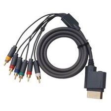CAVO COMPONENT HD TV PER MICROSOFT XBOX 360 ORIGINALE COMPLETO CON ADATTATORE