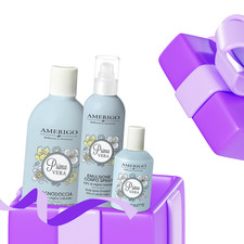 Kit Donna Amerigo Prima Vera Profumo Crema corpo spray bagnodoccia idea regalo