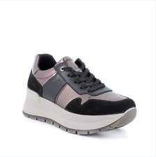 IGI&CO SCARPE SNEAKERS CON ZEPPA DA DONNA 6675400 NERO BRONZO DAL 35 AL 41 NEW