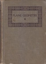 PLANE GEOMETRY di George Wentworth 1913 Ginn editore libro matematica geometria