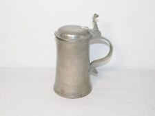 Antico Brocca di Peltro Boccale Con " Iniziali Is " Timbrato