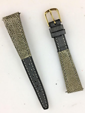 Cinturino Orologio Bulova 15mm Pelle Grigio con Cuciture Donna Qualità Fibbia