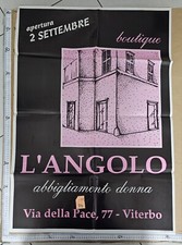 Manifesto Viterbo Negozio L'angolo Abbigliamento Donna Boutique 1991