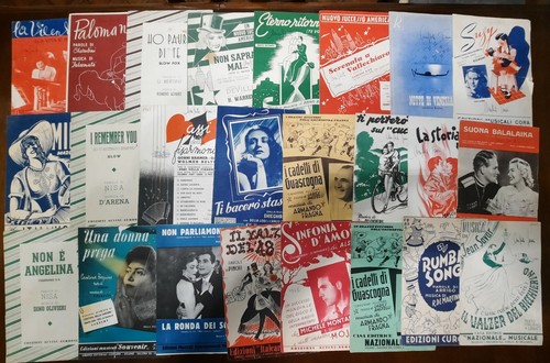 Lotto spartiti musicali - lotto, 24