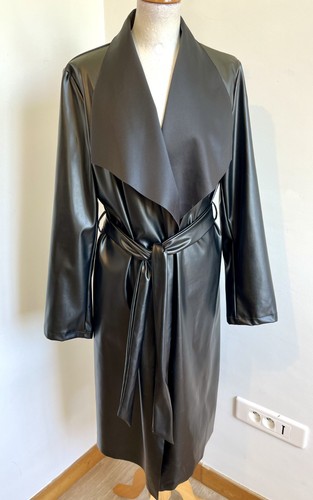 Trench t40 faux - cuir, long