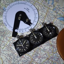 SUPERB HEUER 3X TIMERS DASH