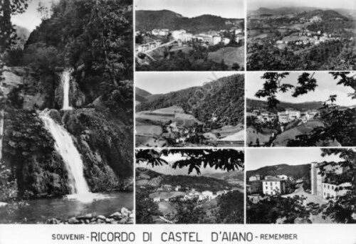 Cartolina castel aiano - castel, d'aiano