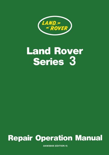 Land rover serie iii - rover, manuale