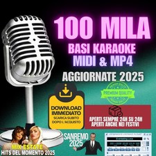 Karaoke Basi KARAOKE MP4 CON CORI  AGGIORNAMENTO AL 2025 + SANREMO 2025