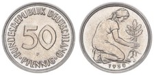 Germania BRD 50 Pfennig 1950 F