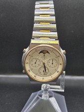 Cronografo Seiko Moonphase Vintage FUNZIONANTE ref 7A48-7009 A5 bicolore, leggi disco