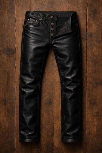 Pantalone uomo pelle - , nero