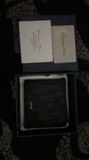 Dior Men's Black Bifold Logo