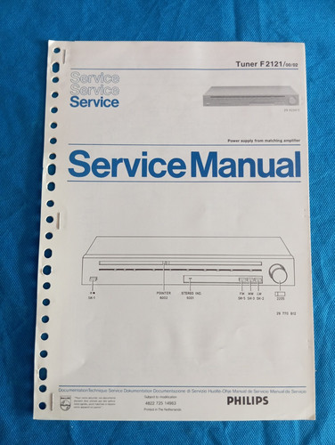 Philips f2121 tuner - philips,
