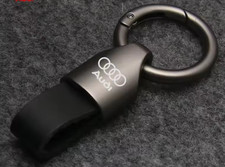 PORTACHIAVI PER AUDI  IN METALLO E CUOIO