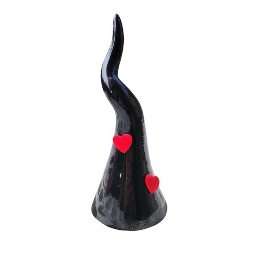 Corno portafortuna ceramica - corno,