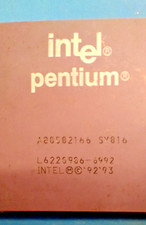 Old CPU INTEL pentium 166 MHZ