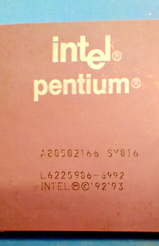 Old cpu intel pentium - pentium, 166