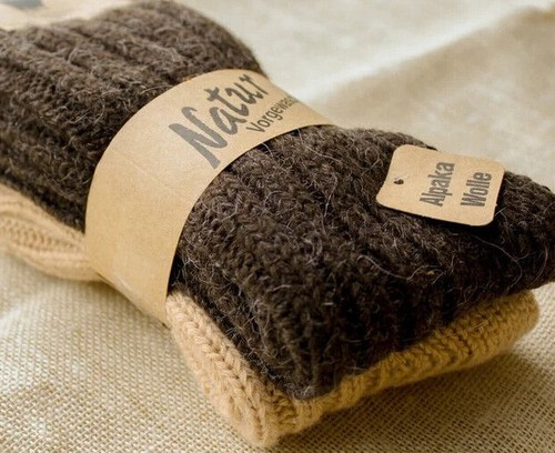 Calze lana alpaca paia - calze, 2