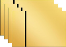 Set Di 4 Lastre Acriliche Trasparenti in Plexiglass per Incisione Laser Bicolore