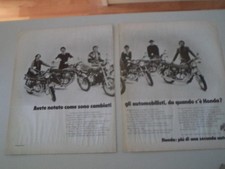 advertising Pubblicità 1975 MOTO HONDA CB 350/500/750 FOUR/500 TWIN