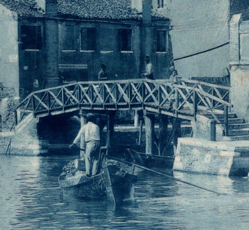 Antico rppc venezia italia - venezia,