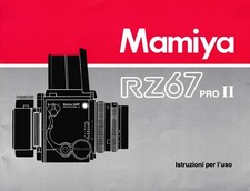 Mamiya RZ67 Pro II Istruzioni