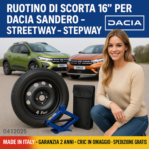 Kit ruotino scorta 16 - ruotino, 16"