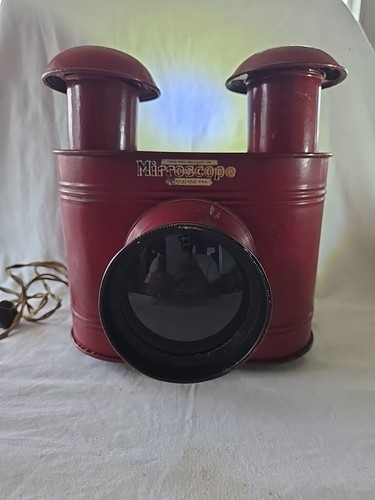 Antico specchio rosso anni - rosso,