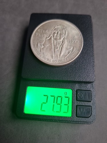 Moneta messico 100 pesos 1977 - moneta,