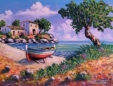 COMPRALO SUBITO A 70 EURO 40x30  paesaggio marine quadri dipinti ad olio firmati