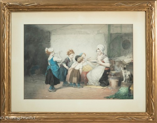 Bellissima antica litografia - , e