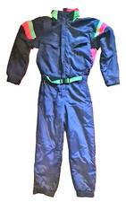 NEVICA Tuta da sci anni 80 90 pezzo unico tuta da neve blu, 42 uomo. RETRO', GRANDE