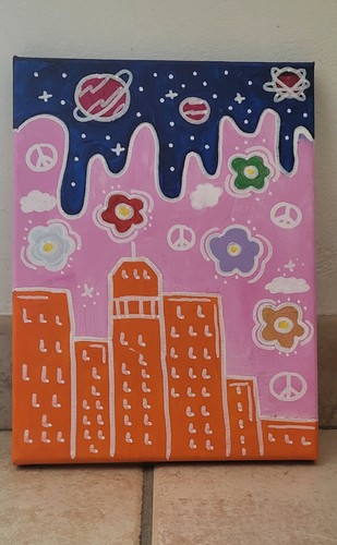 Quadro dipinto mano tela - quadro, a