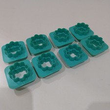 Stampi 8pz Tupperware Turchese 5x5x3cm